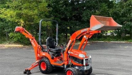 MICRO TRACTEUR KUBOTA + CHARGEUR + RETRO PELLE